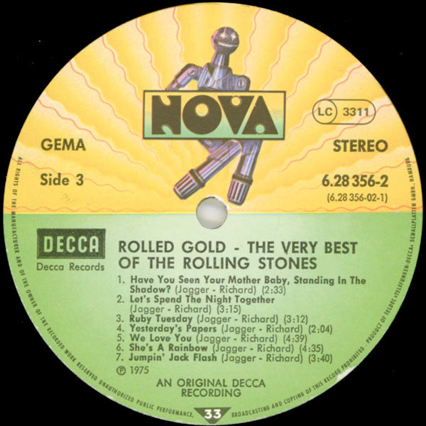 The Rolling Stones : Rolled Gold (The Very Best Of The Rolling Stones) (2xLP, Comp, RP)
