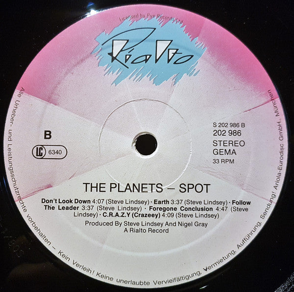 The Planets (2) : Spot (LP, Album)