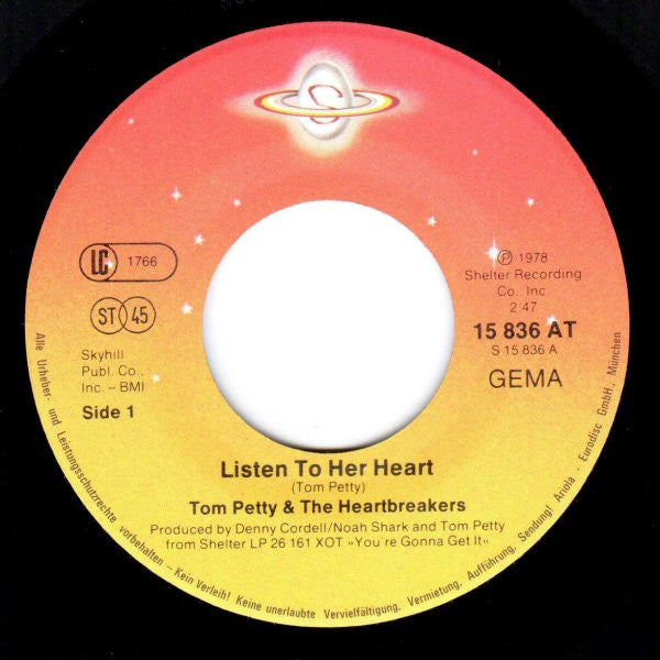 Tom Petty And The Heartbreakers : Listen To Her Heart (7")