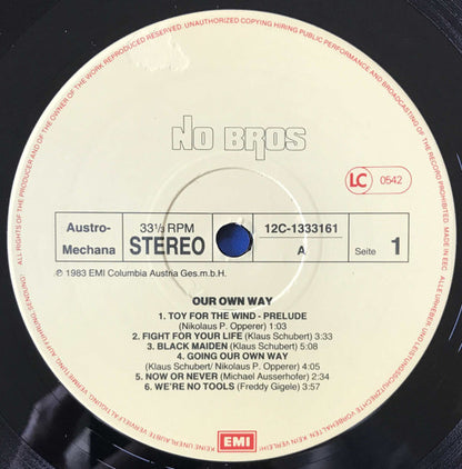 No Bros : Our Own Way (LP, Album)