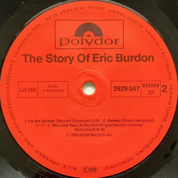 Eric Burdon : The Story Of Eric Burdon (2xLP, Comp)