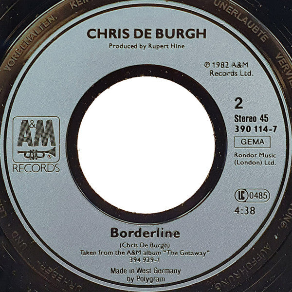 Chris De Burgh : The Lady In Red (7", Single)