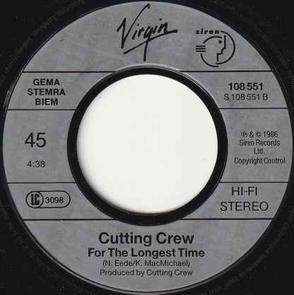 Cutting Crew : (I Just) Died In Your Arms (7", Single)