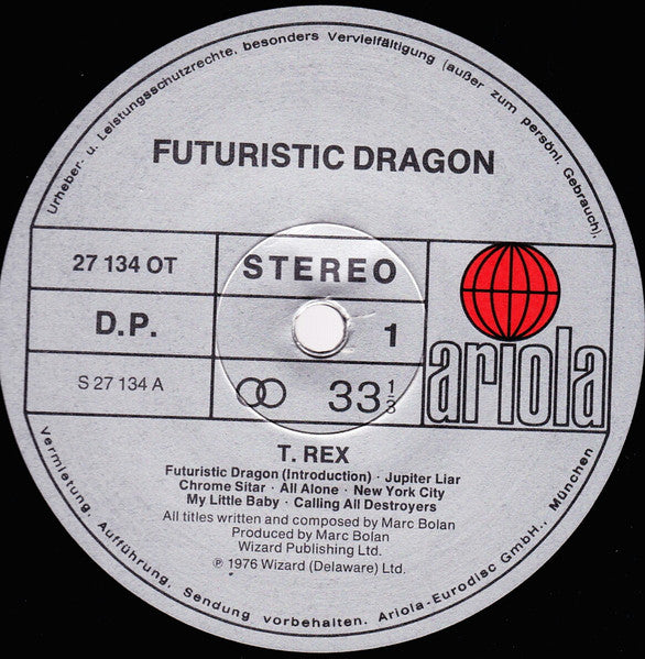 T. Rex : Futuristic Dragon (LP, Album)