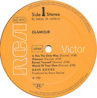 Dave Davies : Glamour (LP, Album)