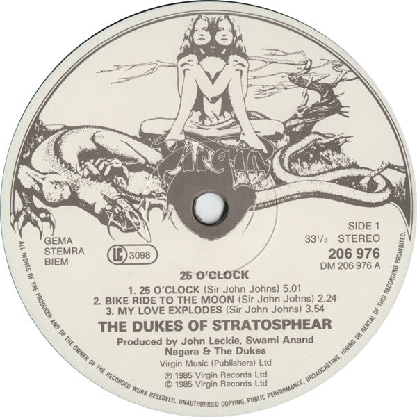 The Dukes Of Stratosphear : 25 O'Clock (12", MiniAlbum)