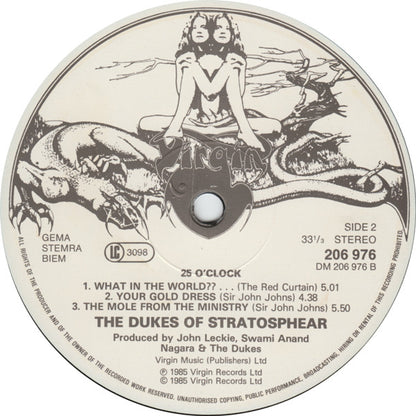 The Dukes Of Stratosphear : 25 O'Clock (12", MiniAlbum)