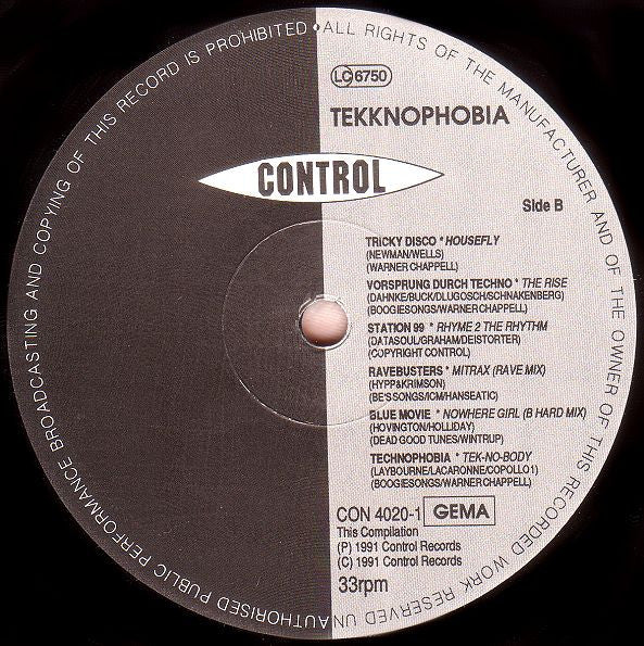 Various : Tekknophobia (LP, Comp)
