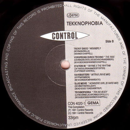 Various : Tekknophobia (LP, Comp)