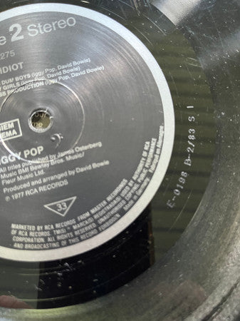 Iggy Pop : The Idiot (LP, Album, RE)