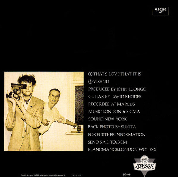 Blancmange : That's Love, That It Is (12", Maxi)