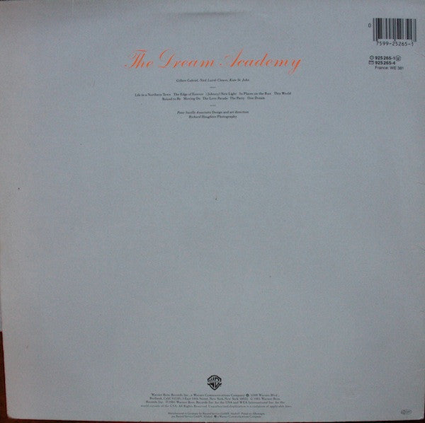 The Dream Academy : The Dream Academy (LP, Album)