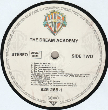The Dream Academy : The Dream Academy (LP, Album)