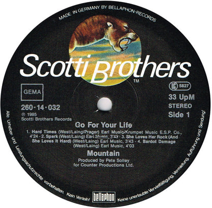 Mountain : Go For Your Life (LP, Album)