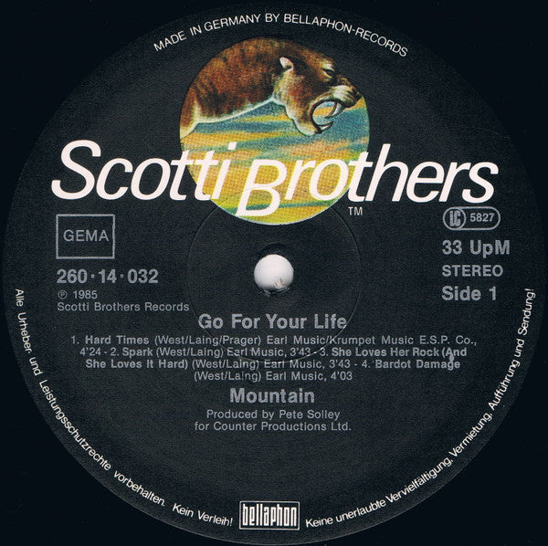 Mountain : Go For Your Life (LP, Album)