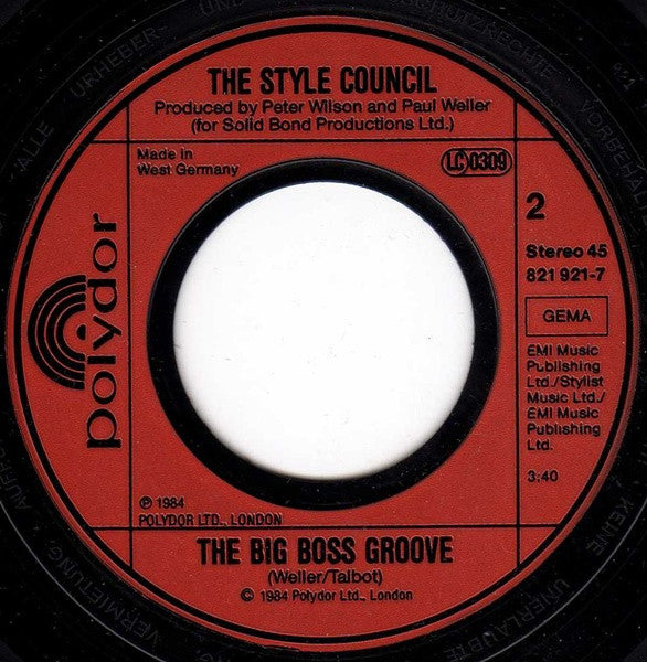 The Style Council : Groovin' (7", Single)