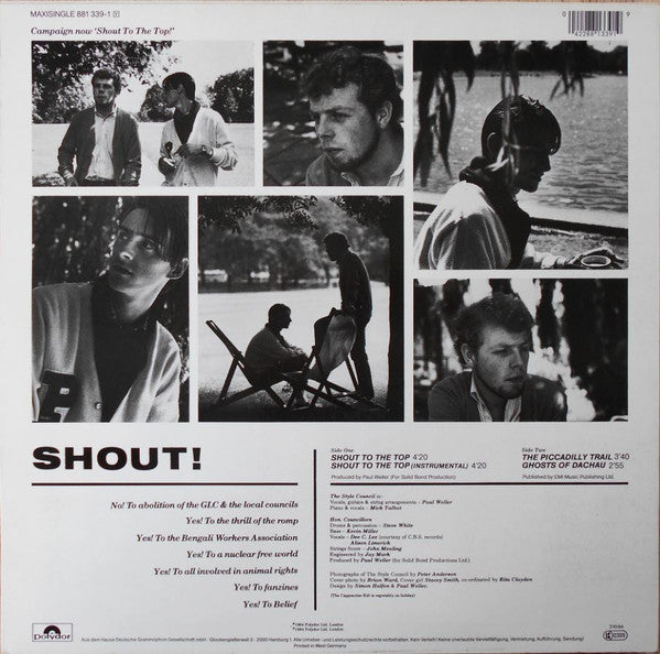 The Style Council : Shout To The Top (12", EP, Maxi)