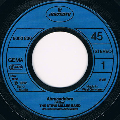 The Steve Miller Band* : Abracadabra (7", Single, Lar)