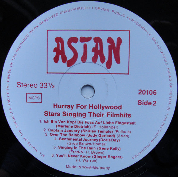 Various : Stars Of Hollywood (3xLP, Comp, Mono, Box)