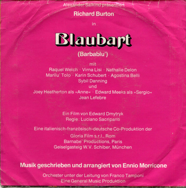 Orchester Franco Tamponi* : Blaubart (Barbablu') (7", Single)