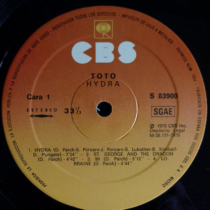 Toto : Hydra (LP, Album, Gat)