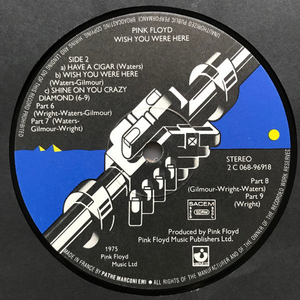 Pink Floyd : Wish You Were Here (LP, Album)