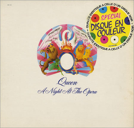 Queen : A Night At The Opera (LP, Album, RE, Whi)
