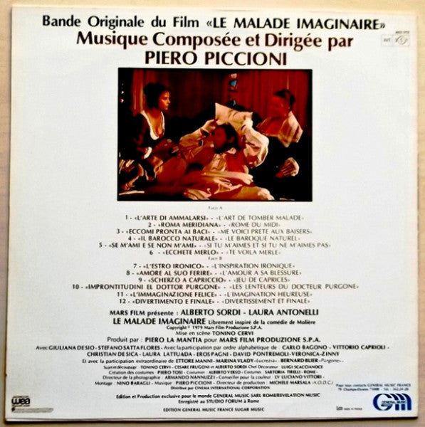 Piero Piccioni : Bande Originale du Film "Le Malade Imaginaire" (LP)