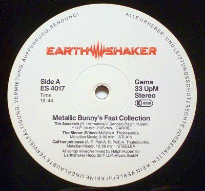 Various : Metallic Bunny's Fast Collection (LP, Comp)