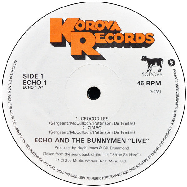 Echo And The Bunnymen* : Shine So Hard (12", Single)