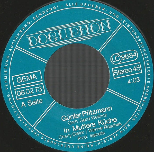Günter Pfitzmann : In Mutters Küche (7", Single)