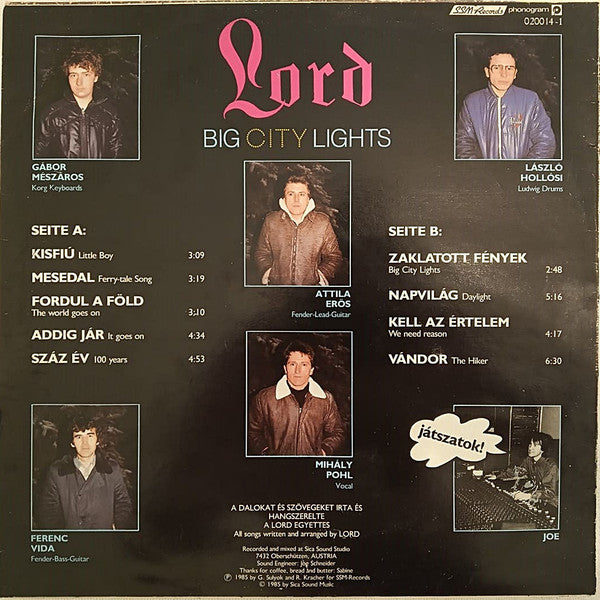 Lord (7) : Big City Lights (LP, Album)