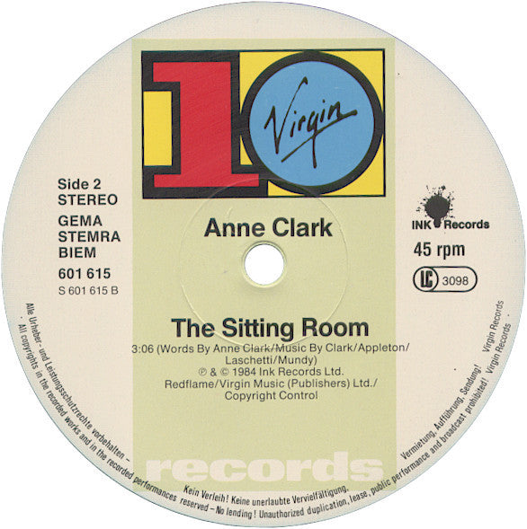 Anne Clark : Our Darkness (12")