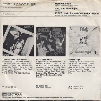 Steve Harley & Cockney Rebel : Black Or White (7", Single)