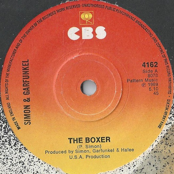 Simon & Garfunkel : The Boxer (7", RE)
