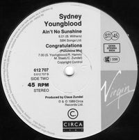 Sydney Youngblood : If Only I Could / Ain't No Sunshine / Congratulations (12")