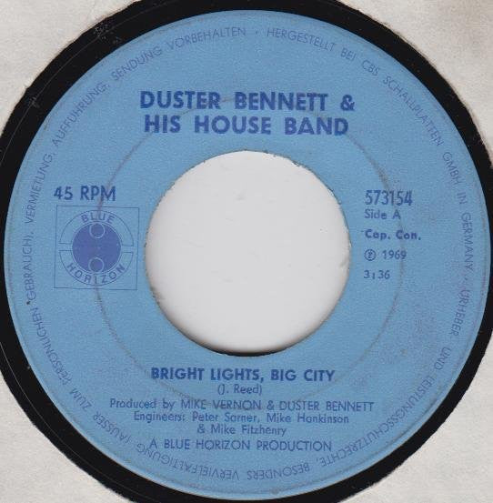 Duster Bennett : Bright Lights, Big City (7", Single)