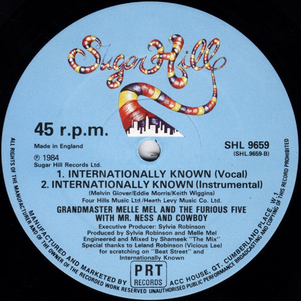 Grandmaster Melle Mel & The Furious Five : Beat Street / Internationally Known Part 1 & 2 (12")