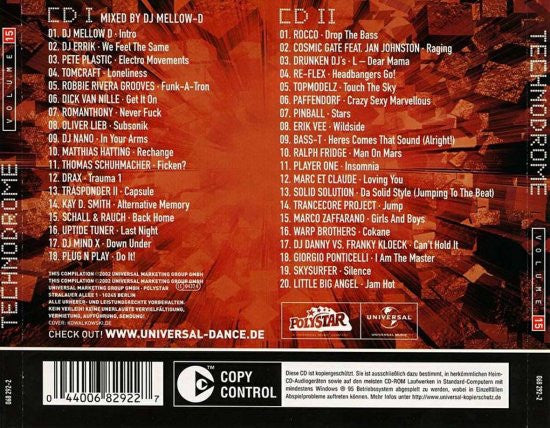 Various : Technodrome Volume 15 (CD, Copy Prot., Mixed + CD, Comp, Copy Prot.)