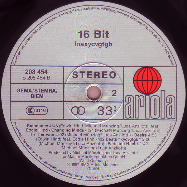 16 Bit : Inaxycvgtgb (LP, Album)