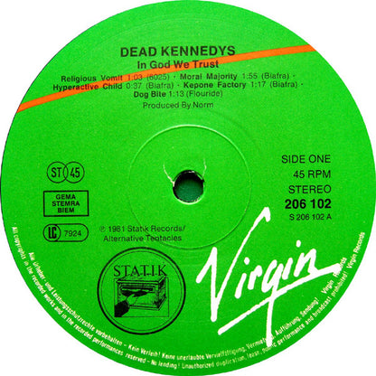 Dead Kennedys : In God We Trust, Inc. (12", EP, RP)