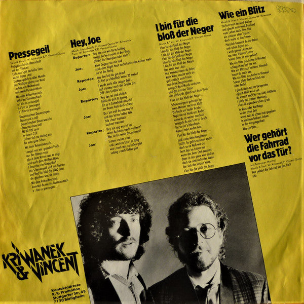Kriwanek* & Vincent* : Kriwanek & Vincent (LP, Album)