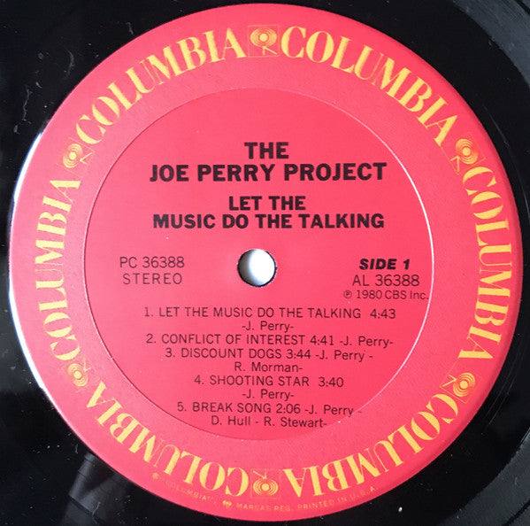 The Joe Perry Project : Let The Music Do The Talking (LP, Album, RE)