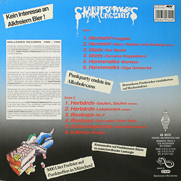 Various : Kampftrinker Stimmungshits (LP, Comp)