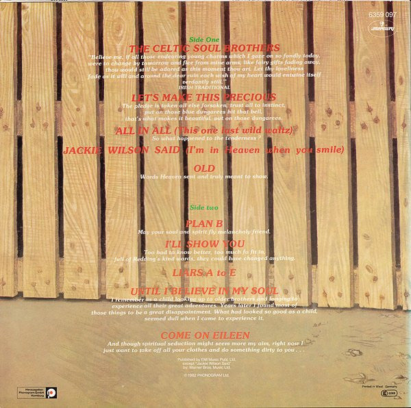 Kevin Rowland & Dexys Midnight Runners : Too-Rye-Ay (LP, Album, Blu)