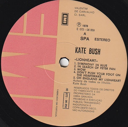 Kate Bush : Lionheart (LP, Album, Gat)