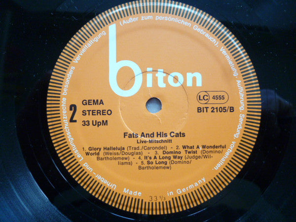 Fats And His Cats : Live (LP, Album)