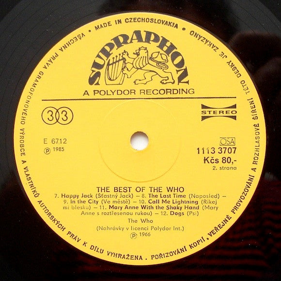The Who : The Best Of The Who (LP, Comp)