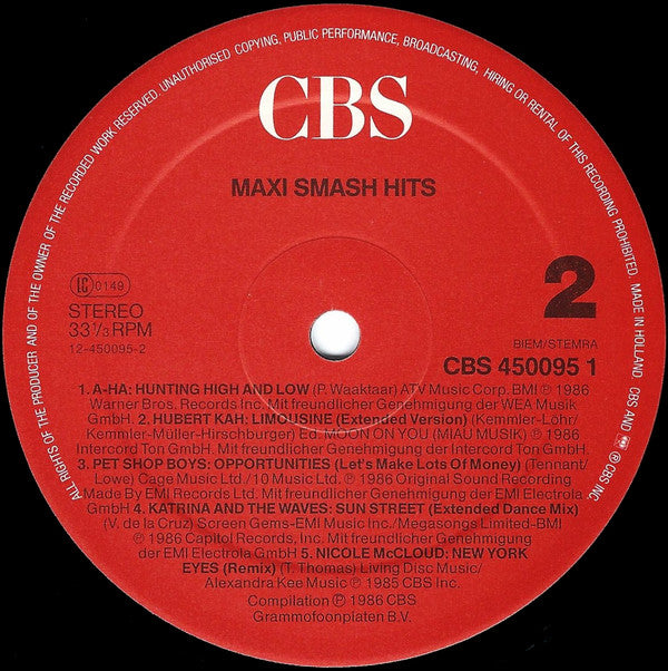 Various : Maxi Smash Hits (2xLP, Comp)