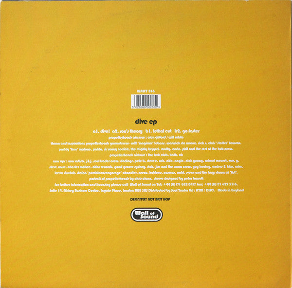 Propellerheads : Dive EP (12", EP)